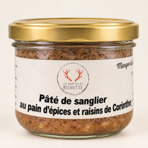PATÉ DE SANGLIER AU PAIN D EPICES ET RAISINS DE CORINTHE